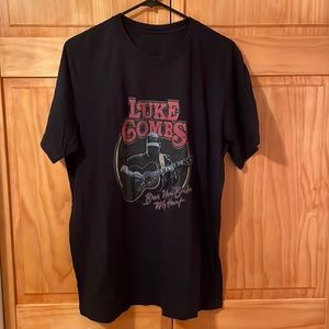 Luke Combs “Beer Never Broke My Heart” Men’s size Large Black Cotton T-Shirt